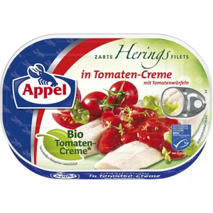 Appel Heringsfilets in Bio Tomaten Creme mit Tomatenwürfeln 200g - Picture 1 of 1