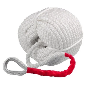 3/4"x150' Twisted Three Strand Nylon Anchor Mooring Rope Boat Line with Thimble - Picture 1 of 11