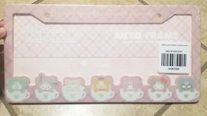Sanrio Hello Kitty & Friends Latte Bear License Plate Frame - Picture 1 of 4