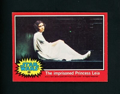 The imprisoned Princess Leia 1977 Topps Star Wars #89 NM - Image 1 of 2