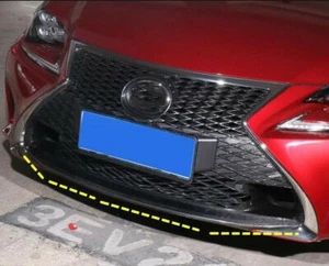 Borde divisor de labios de parachoques delantero de carbono real para Lexus RC F-Sport RC350 2015-2021 - Imagen 1 de 6