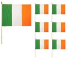 IRISH HAND FLAGS St Patrick's Day Ireland Waving Tricolor Flag Waver Small