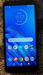 Motorola MOTO E6 XT2005 (Verizon) Black Smart Phone Cracked Camera Glass Good I - Picture 1 of 3