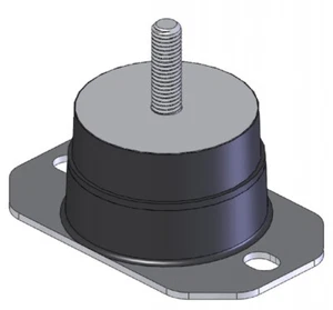 2-Pack: 80x50mm Male M12, Rubber Pedestal Anti Vibration Mount - Picture 1 of 2