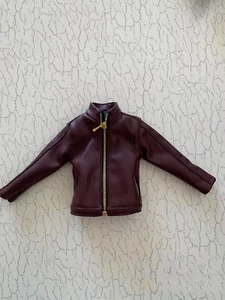 Modelo de chaqueta de cuero masculino a escala 1/6 para figura de cuerpo estrecho de 12 - Imagen 1 de 9