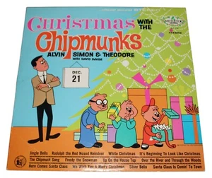 Christmas With The Chipmunks Vinyl Holiday Lp Alvin & The Chipmunks Record - Picture 1 of 3