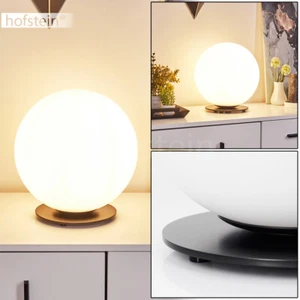 Wohn Schlaf Zimmer Beleuchtung Schalter Lese Leuchte Nacht Tisch Lampe Glas rund - Bild 1 von 10