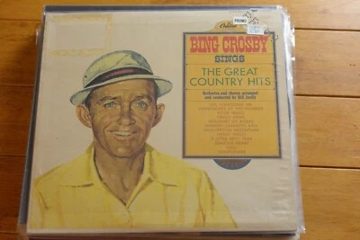 BING CROSBY PROMO "THE GREAT COUNTRY HITS" LP 12" VINYL RECORD VG+ [76] — 第 1/4 张图片