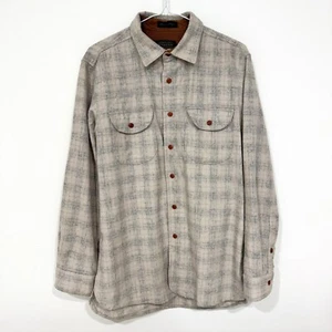 Pendleton Mens Long Sleeve Thomas Kay Buckley Shirt Space Dye Neutral M *Flaws* - Picture 1 of 13