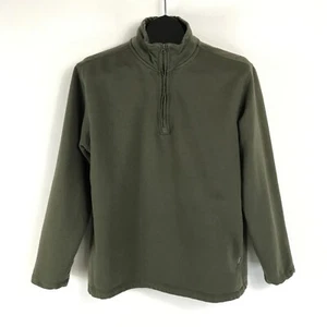 Eddie Bauer 1/4-Zip Pullover Sweater Herren Medium Grün Baumwollmischung Outdoor - Bild 1 von 12