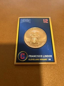 2018 Baseball Treasure Coin Card 1 Oz Francisco Lindor Indians - Picture 1 of 4