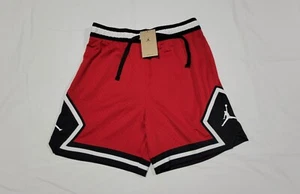 Nike Mens AIR Jordan Men's Dri-Fit Diamond Shorts Red-White DX1487-687 - Picture 1 of 13
