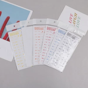 Wear-resistant Korean Letter Transparent Self-adhesive Keyboard Stickers, - Bild 1 von 16