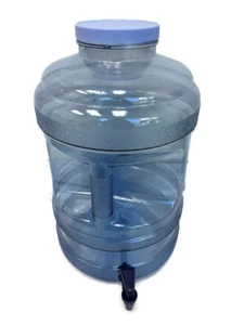 BPA Free 5 Gallon Water Bottle Jug with Big-Mouth & Dispensing Valve Spigot - Picture 1 of 2