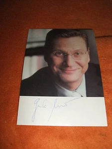 b AK Autogrammkarte Foto m Original Autogramm Dr. Guido Westerwelle handsigniert - Picture 1 of 2