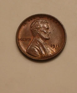 1911-D LINCOLN CENT original Choice BU subtle Rainbow Tone - Picture 1 of 5