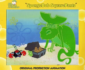 "ARRGH " FAVOLOSO ! Spongebob PRODUZIONE CELS #8209 - Foto 1 di 4