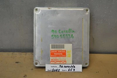 8966112490 Unidad de control del motor Toyota Corolla 1990 módulo ECU 57 10E2 Foto 1 de 3