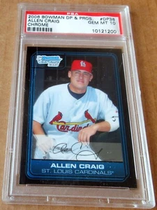 ALLEN CRAIG 2006 Bowman Chrome 1st TRUE Rookie Card RC PSA 10 Cardinals WS Champ - Picture 1 of 2
