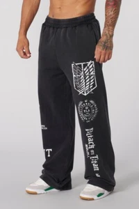YOUNGLA (SOLD OUT) - 2128 - AOT© X YLA BAGGY JOGGERS - REGIMENT FREEDOM - MEDIUM - Picture 1 of 5