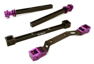 Integy Adjustable Rear Mount Post Set Traxxas Stampede 4X4 C27863PURPLE - Picture 1 of 1