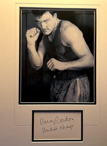 BRIAN LONDON - FORMER BRITISH BOXER - EXCELLENT SIGNED PHOTO DISPLAY - Picture 1 of 1