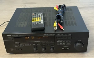 Yamaha RX-V590 Natural Sound Stereo Receiver W Remote/RCA Bundle Tested Works - Picture 1 of 17