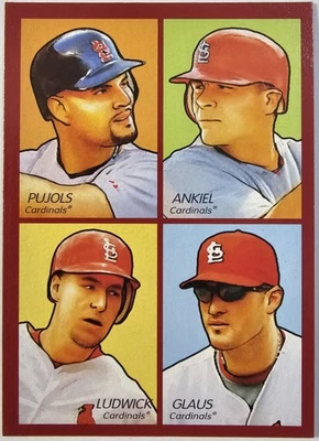 2009 Upper Deck Goudey #30 Albert Pujols/Rick Ankiel/Troy Glaus/Ryan Ludwick - Image 1 of 2