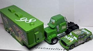 1:55 Scale Pixar Cars Toy The King McQueen Diecast Model Alloy Container - Picture 1 of 15