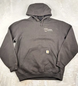 Carhartt Mens Sz L Original Fit Midweight Hoodie Pullover Brown K121 DKB + Logo - Picture 1 of 7