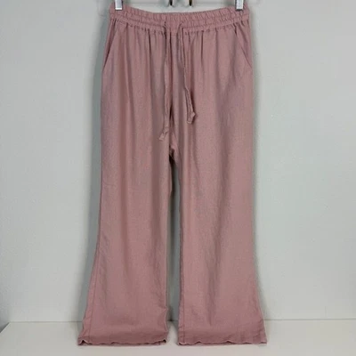 Love Tree Linen Viscose Dusty Pink Pants S - Image 1 of 4