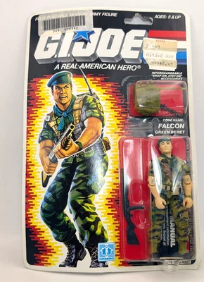 Boneco GI Joe Falcon Boina Verde ARAH Hasbro 1986 Selado Novo Moc- RK267 - Imagem 1 de 4