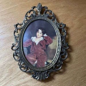 Thomas Lawrence print - Red Boy Master Lambton - Intricate Italian Metal Frame - Picture 1 of 8