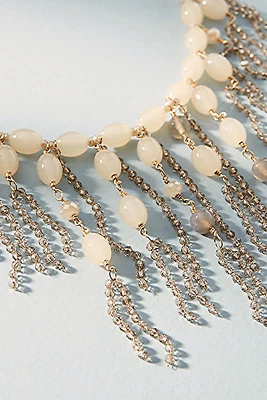 ANTHROPOLOGIE CURRANT LIGHT GREY NECKLACE -- NEW WITH TAG - Image 1 of 3