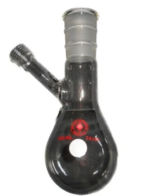 Ace Glass 100mL 24/40 No-Air Schlenk Reaction Storage Flask, No 0-3mm Valve 7754 - Image 1 of 3