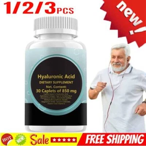 New Hyaluronic-Acid 30 Caplets 850 mg 1/2/3PCS - Picture 1 of 9