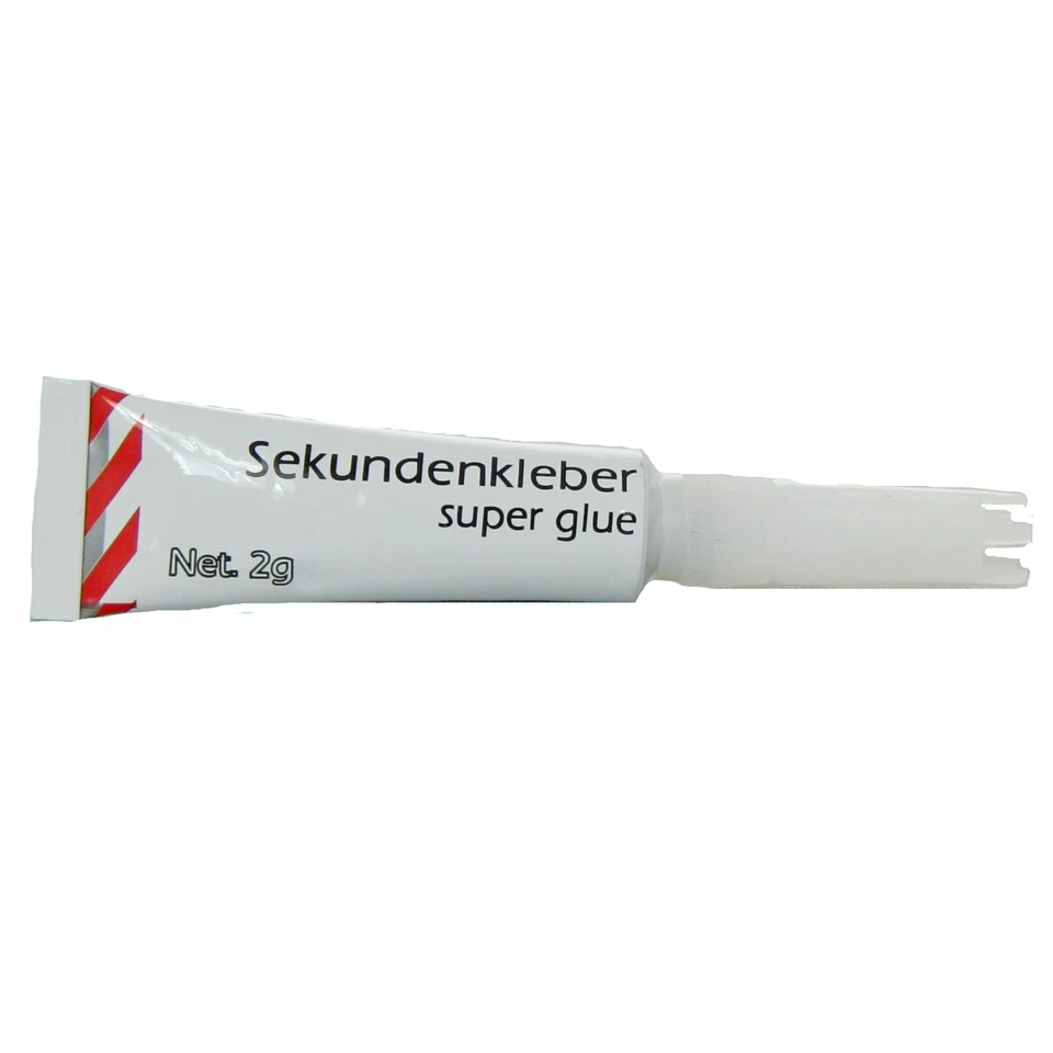 2g Tube Sekundenkleber EXTRA STARK Kunststoff, Glas, Keramik, Stoff, Papier - Bild 1 von 1