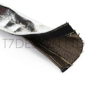 Manga térmica tubo de fibra de lava de titanio 1 m - Imagen 1 de 3
