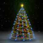 LED Weihnachts Baum berwurf  Baumvorhang Lichter Kette Netz Girlande Tanne Baum