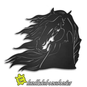 Horse with Flowing Mane Metal Wall Sculpture Art Hanging Home Decor - Picture 1 of 1