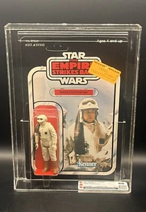 Carta posteriore vintage Star Wars AFA/CAS 85/80/85 REBEL COMMANDER 1980 ESB 41 MOC CLR - Foto 1 di 7