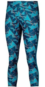 Mizuno Damen Leggings Damen Leggins 7/8 Printed Tight Algiers Blue 186104 - Picture 1 of 8