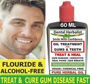 PFLANZLICHES HEILMITTEL BEHANDELT GINGIVITIS BLUTEN ZURÜCKGEHENDES ZAUGUMMI ORALE SCHMERZEN SCHNELL 60 ML - Bild 1 von 5