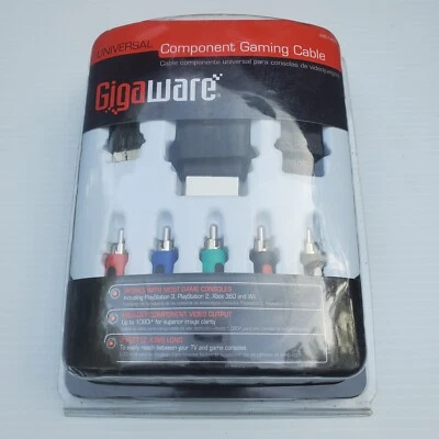 Gigaware 2601435 Component Gaming Cable For PS2, PS3, Wii, XBox 360 NEW - Image 1 of 2