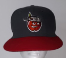 Fort Wayne Tin Caps Hat Cap Fitted 6 3/4 Mens Minor League Baseball New Era Gray