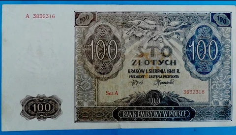 WWII banknote from Generalgouvernement - occupied Poland Cover