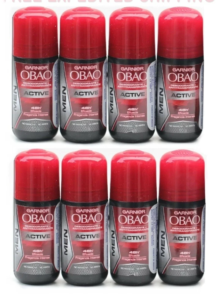 Garnier OBAO ACTIVE Deodorant Scented Roll-Ons Deodorants Antiperspirants 8-Pack - Image 1 of 1