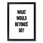 Beyonce Typography Wall Art Print Framed Canvas Picture Poster Decor Living Room