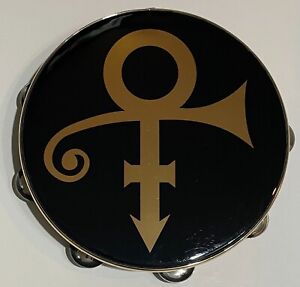 Prince -Tambourine Remo Black & Gold Symbol 2000"s era