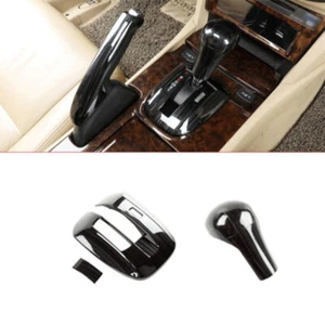 Juego interior cambio de marchas consola central madera negra para Honda Accord 2008-2012 - Imagen 1 de 8